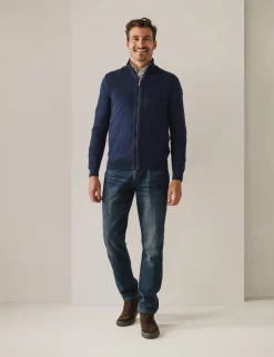 State of Art gebreid vest 16124911 Donker Blauw Outlet