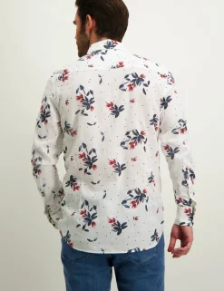 State of Art linnen overhemd Regular Fit 21414290 Wit Hot
