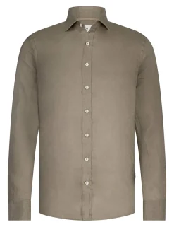 State of Art linnen overhemd 21115342 Taupe Online