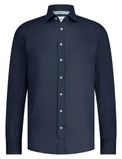 State of Art linnen overhemd 21115342 Donker Blauw Sale