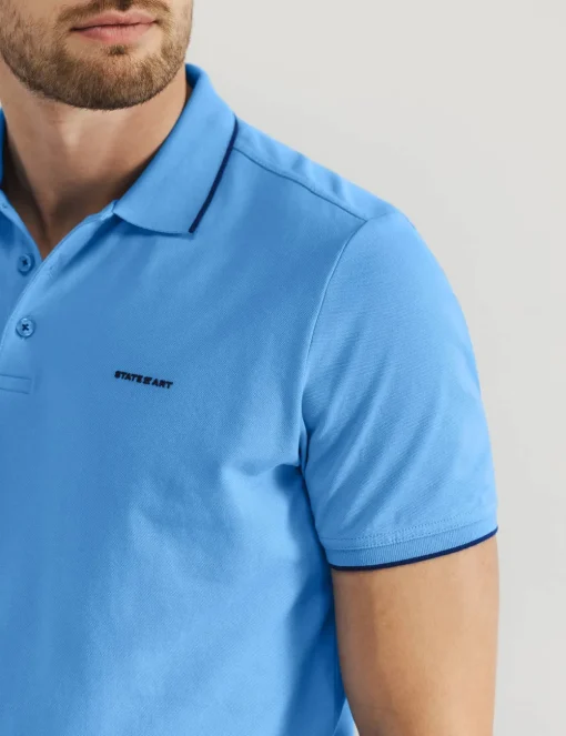 State of Art polo's 46115400 Licht Blauw Discount