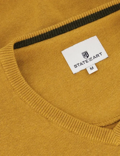 State of Art v-hals trui 12123003 Geel Clearance