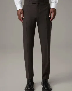 Strellson business pantalon Slim Fit 30042776 Donker Bruin Discount