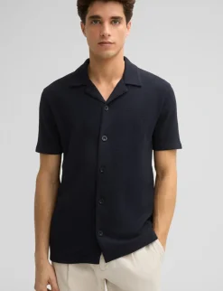 Strellson overhemd 30045641 Donker Blauw New