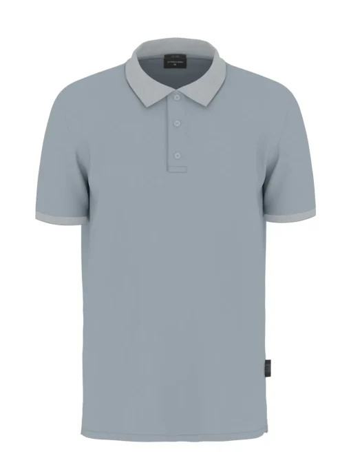 Strellson polo's 30047784 Licht Blauw Fashion