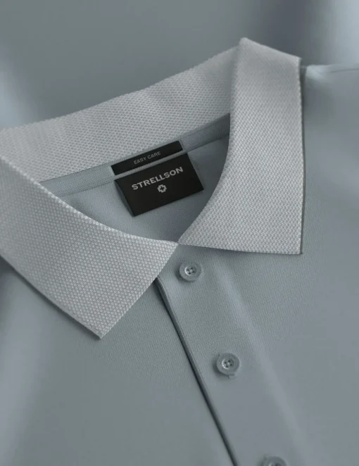 Strellson polo's 30047784 Licht Blauw Fashion