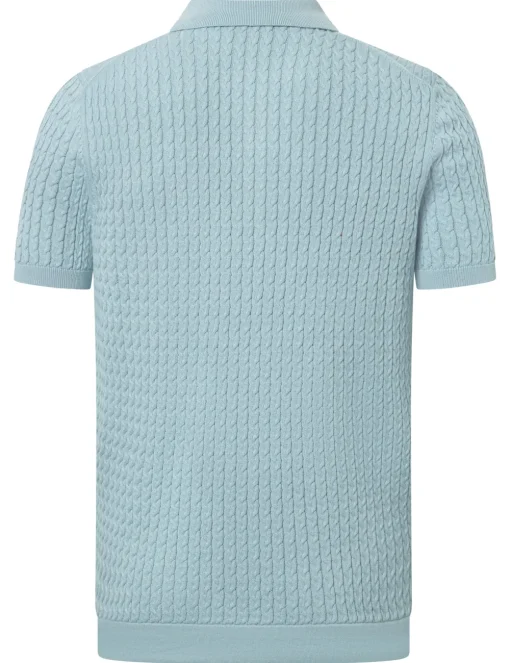 Strellson polo's 30045708 Licht Blauw Best