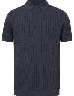 Strellson polo's 30045708 Donker Blauw Outlet