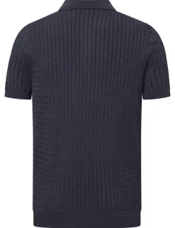 Strellson polo's 30045708 Donker Blauw Outlet