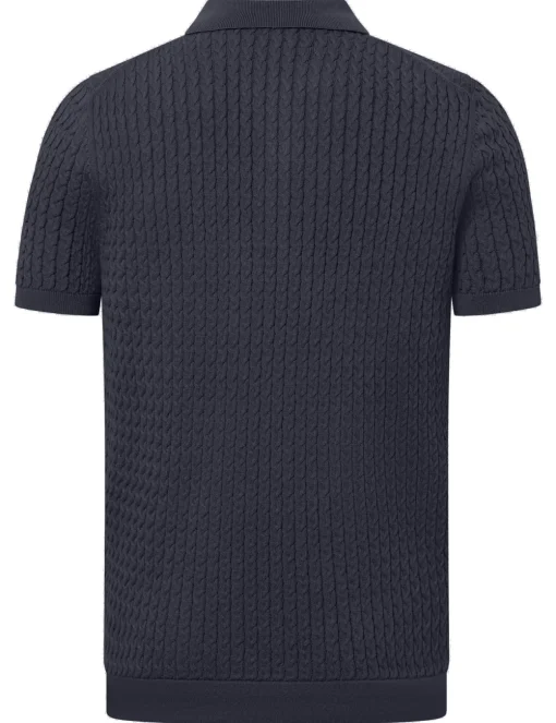 Strellson polo's 30045708 Donker Blauw Outlet
