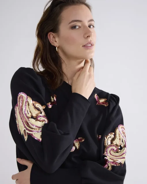 Summum blouse 3s5064-30656 Zwart Fashion