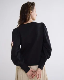 Summum blouse 3s5064-30656 Zwart Fashion