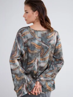 Summum blouse 2s3161-12073 Antraciet Best