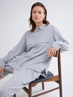 Summum blouse 2s3151-12085 Licht Grijs Clearance