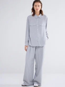 Summum blouse 2s3151-12085 Licht Grijs Clearance
