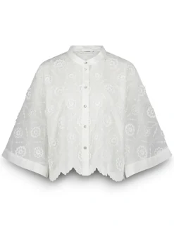 Summum blouse 2s3286-12183 Wit Hot