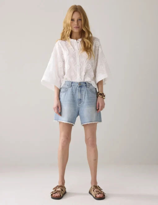 Summum blouse 2s3286-12183 Wit Hot
