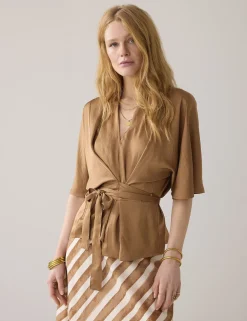 Summum blouse 2s3297-11817 Camel Sale