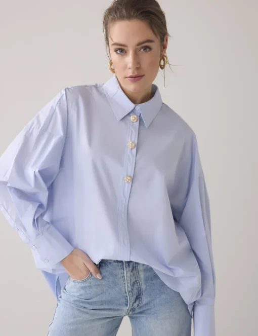 Summum blouse 2s3221-12119 Licht Blauw Hot