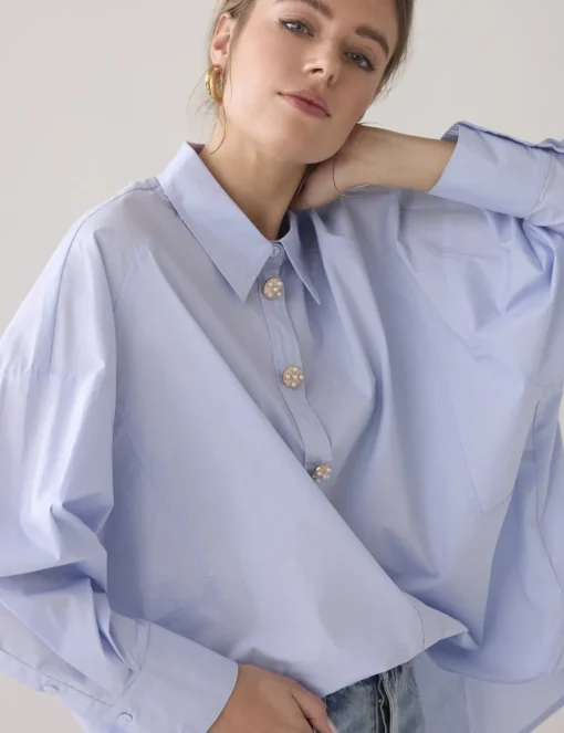 Summum blouse 2s3221-12119 Licht Blauw Hot
