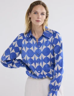 Summum blouse 2s3206-12136 Licht Blauw Discount