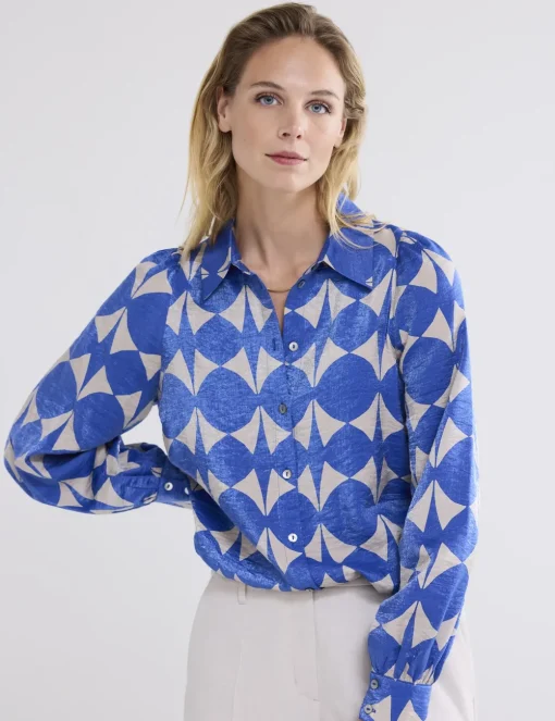 Summum blouse 2s3206-12136 Licht Blauw Discount