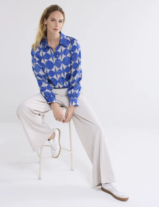 Summum blouse 2s3206-12136 Licht Blauw Discount
