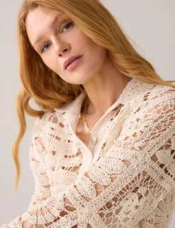 Summum gebreid vest 7s7920-7002104 Beige New