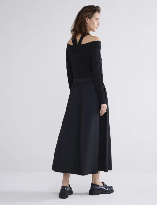 Summum midi rok 6s1324-12075 Zwart Fashion