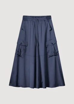 Summum midi rok 6s1279-11817 Blauw New