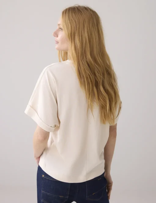 Summum t-shirts 3s5128-30633 Beige Outlet