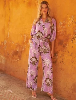 Tramontana blouse A01-12-302 Paars Sale