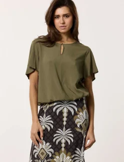 Tramontana blouse C07-12-301 Olijf groen Discount