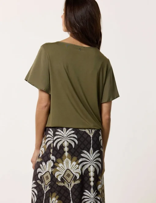 Tramontana blouse C07-12-301 Olijf groen Discount