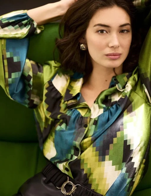 Tramontana blouse C05-14-301 Groen Best