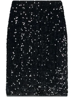 Tramontana midi rok C36-14-201 Zwart Hot
