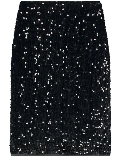 Tramontana midi rok C36-14-201 Zwart Hot