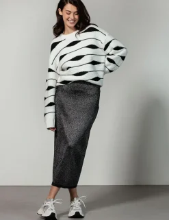 Tramontana midi rok Q08-14-201 Zwart Sale