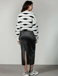 Tramontana midi rok Q08-14-201 Zwart Sale