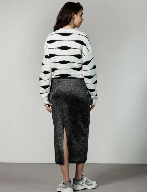 Tramontana midi rok Q08-14-201 Zwart Sale