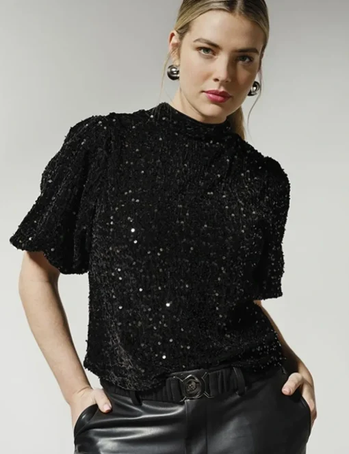 Tramontana t-shirts C36-14-401 Zwart Fashion