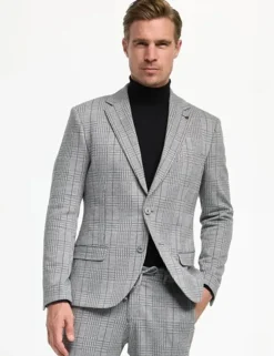Zuitable colbert Slim Fit 242625-DiNick Wit/Zwart Hot