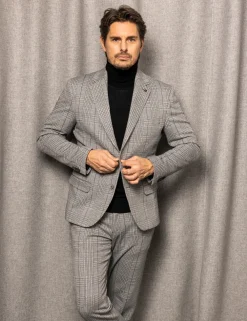 Zuitable colbert Slim Fit 242625-DiNick Wit/Zwart Hot